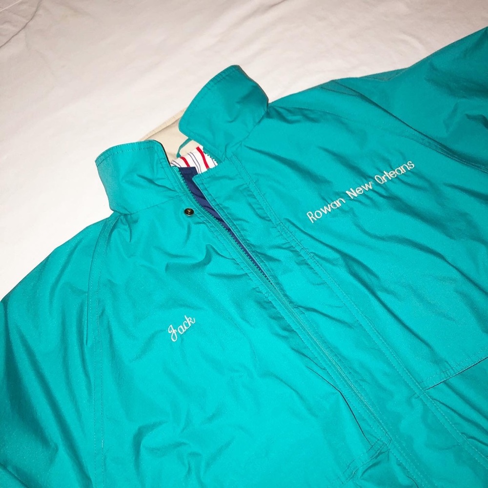 Throwback Rowan New Orleans windbreaker jacket.